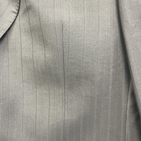 Hugo Boss Pasolini Movie Wool Blazer Men 46R Black w/ Blue Pinstripe Sport Coat* - Picture 6 of 16